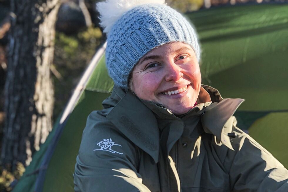 KLAR TALE: Amalie Skjeggedal Stormoen sier hva hun mener om vindparkanlegg. FOTO: PRIVAT