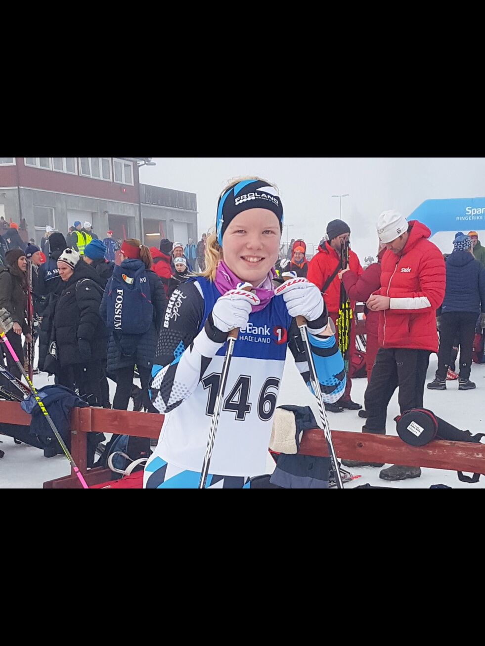 BRA: Marte Bøylestad fra Froland skiskyting gjorde det bra i sin klasse (J13) på skiskytterrennet på Simostranda i helgen. FOTO: Ingrid Bøylestad-Landa.