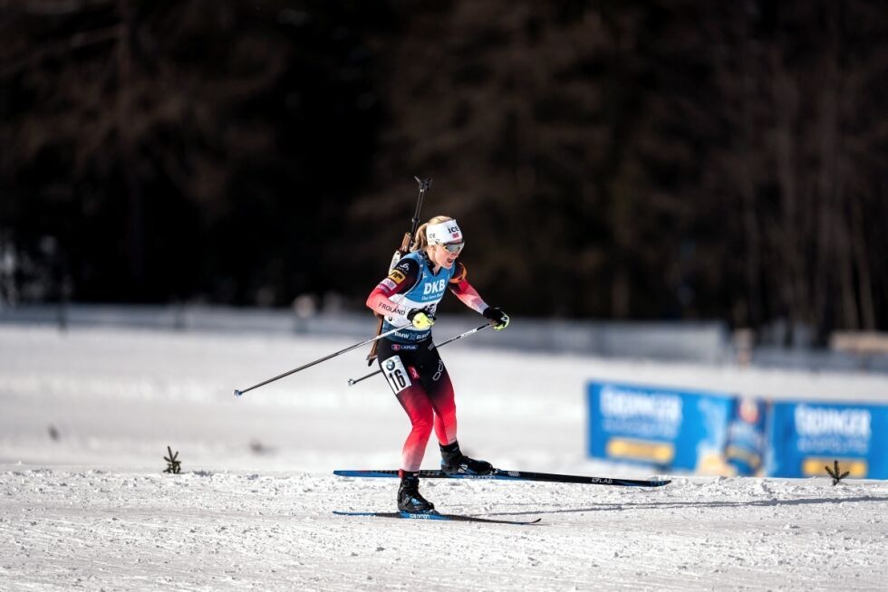JAKTSTART: Marte Olsbu Røiseland gikk inn til bronse i verdenscupen i Tsjekkia i dag. FOTO: Sondre Eriksen Hensema