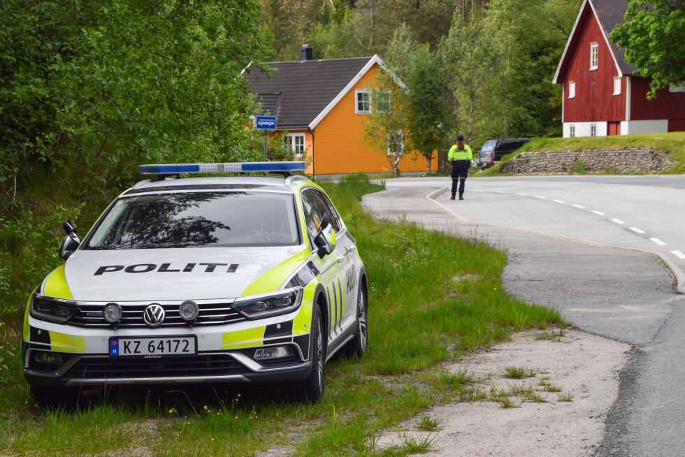 KONTROLL: Søndag ble 19 førere tatt av UP for fart i Froland. FOTO: RAYMOND ANDRE MARTINSEN