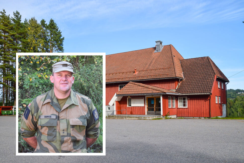 HV: Liaisonoffiser og frolending Stig Olav Ramse (innfelt) forteller at Arendal HV skal trene i Froland med Nidarhall som kommandoplass. 				FOTO: RAYMOND ANDRE MARTINSEN