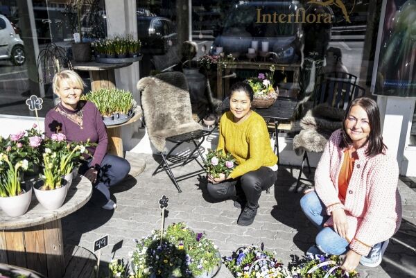 Travle dager i blomsterbutikken