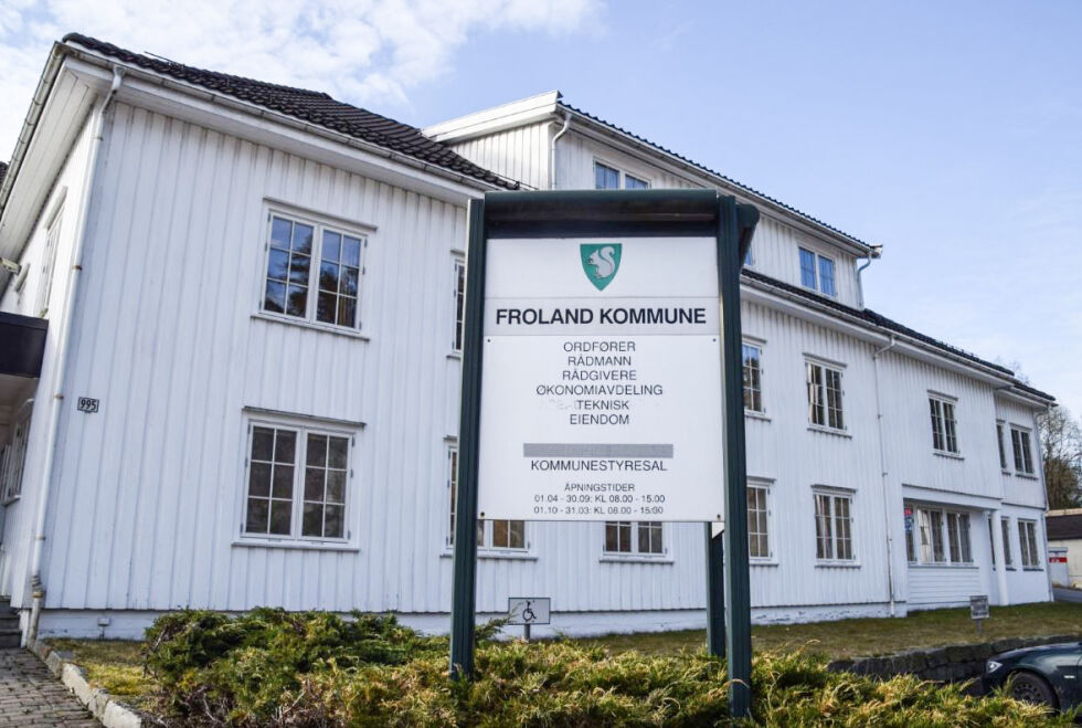 FROLAND: To virksomhetsledere i Froland kommune har søkt på jobben som kommunedirektør i Tvedestrand kommune. ARKIVFOTO: RAYMOND ANDRE MARTINSEN