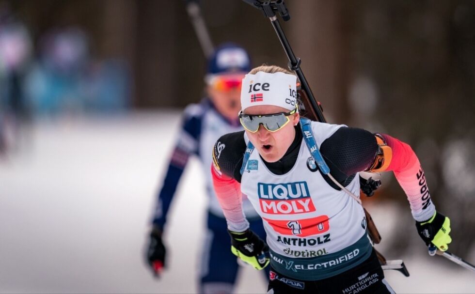 Marte Olsbu Røiseland gikk inn til en 7. plass på sprinten i Tsjekkia. Arkivfoto: Sondre Eriksen Hensema.