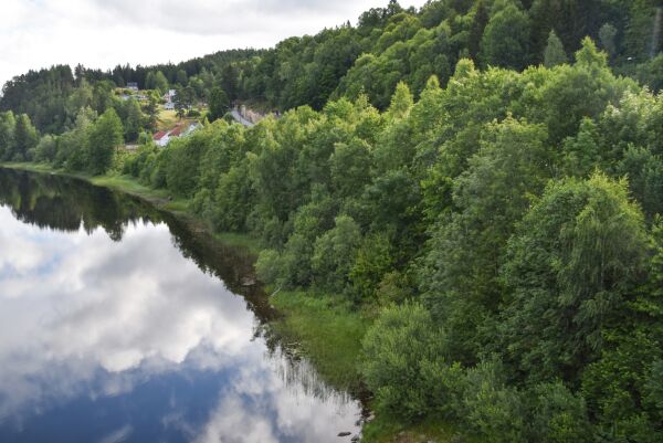 Froland før og nå - sett fra Blakstadbrua