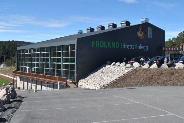 Badet i Froland for få dager siden