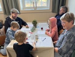 Trivelig kveld på Løvjomås
