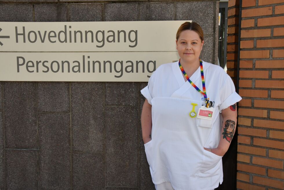 GRATULERER: En av sykepleierne som kan feire i dag, er Line Jomås fra Froland, som jobber ved Rikshospitalet. FOTO: BAARD LARSEN