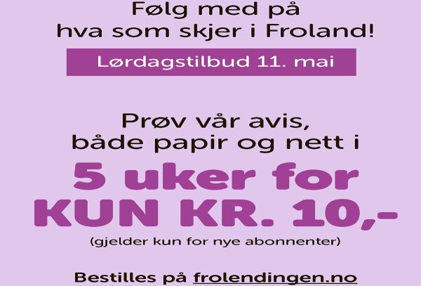 Frolendingen slår til