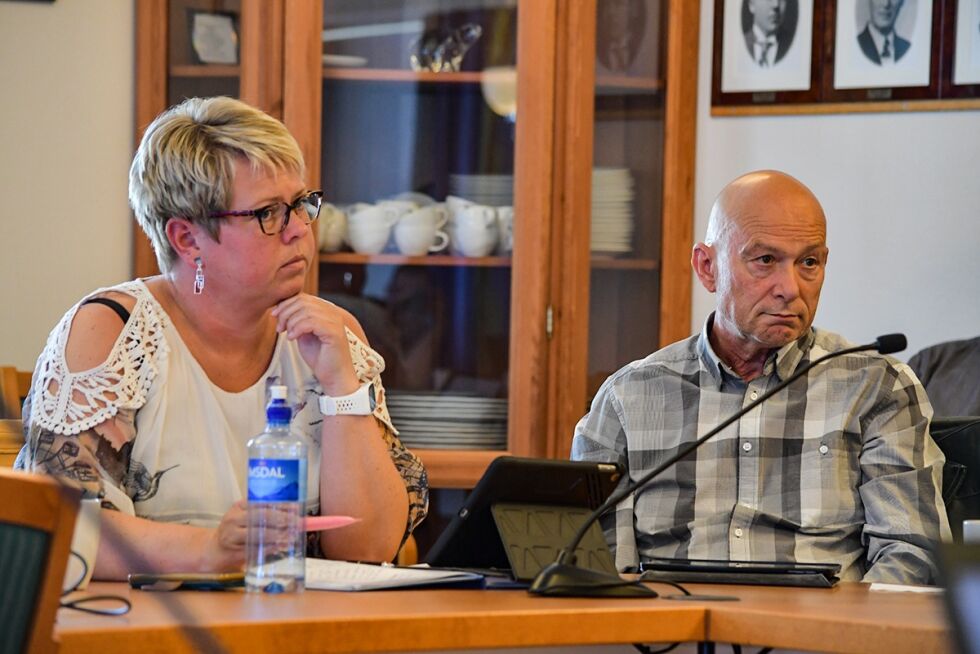 NEI: Både Mari Mykland (Sp) og Oddvar Østreim (FrP) stemte imot forslaget til ATP-plan for Arendalsregionen.