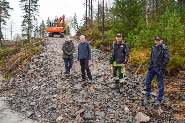 Skogsvei på Ytre Lauvrak klar for bruk