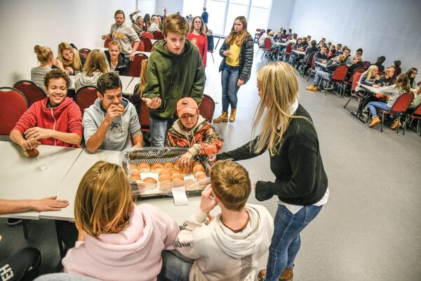 Ungdomsskolen har endelig fått kantine