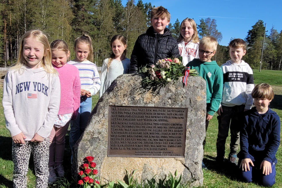 Markerte 8. mai på sin egen måte ved Mykland skole