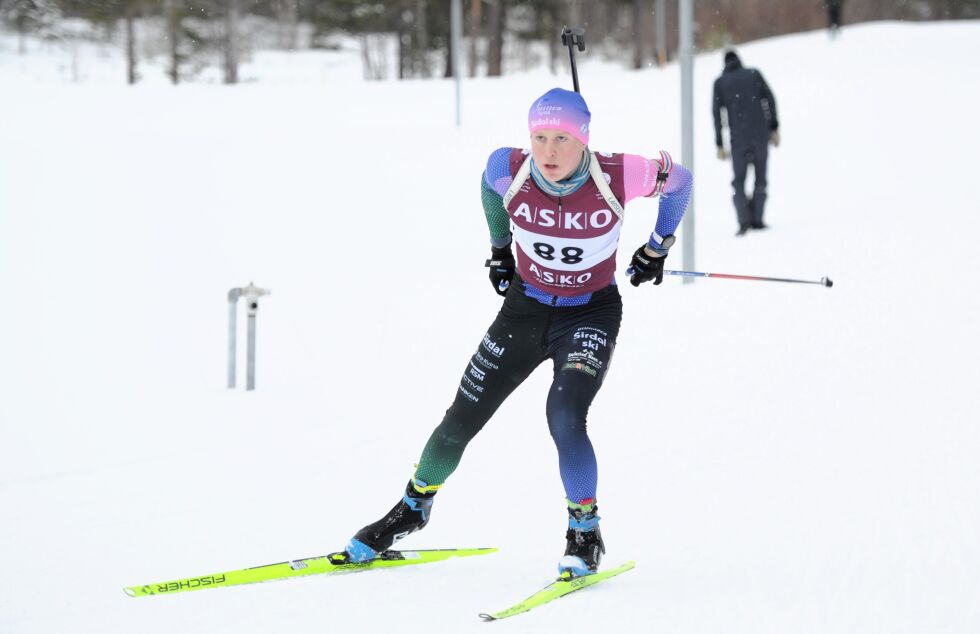 TOPPLØP: Olav Bøylestad Landa gikk et toppløp da han sikret seg sin aller første NM-medalje i skiskyting.