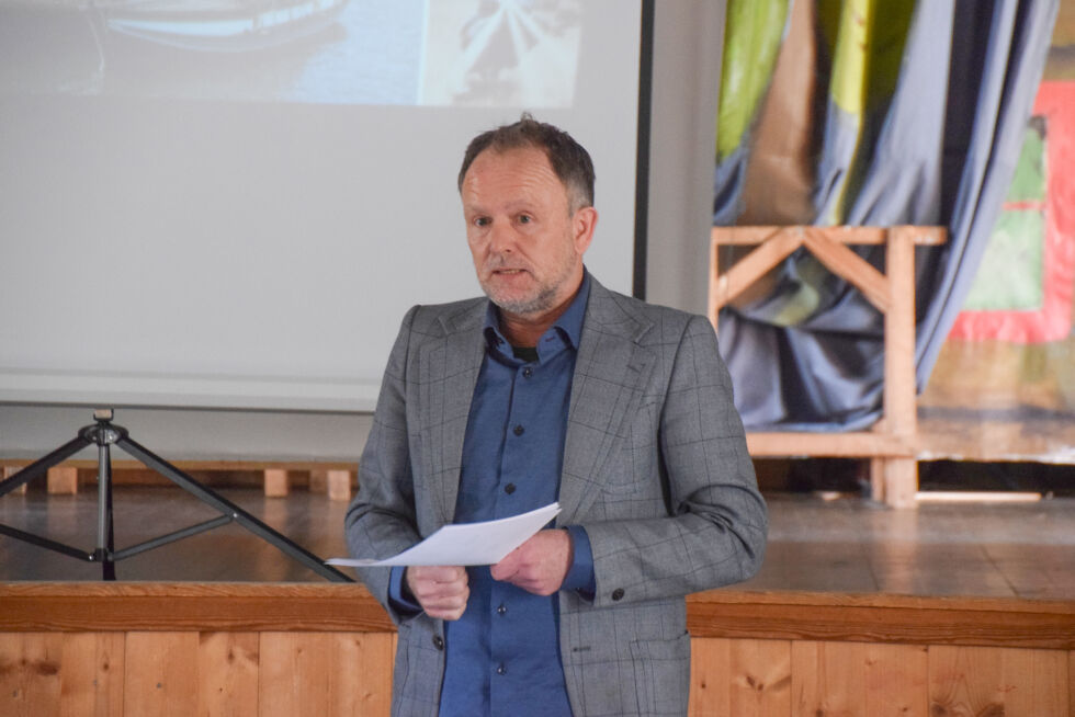 MUSEUM: Historiker Knut Markhus presenterte sin mulighetsstudie av et mulig museum på Frolands Verk i forrige kommunestyremøte. 		FOTO: RAYMOND ANDRE MARTINSEN