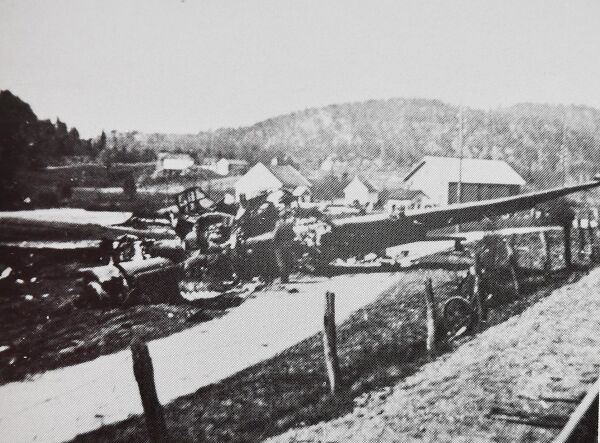 Bør ha med flystyrten på Messel i mai 1945