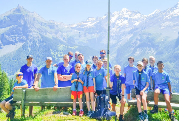 Speidere fra Froland på tur i Alpene