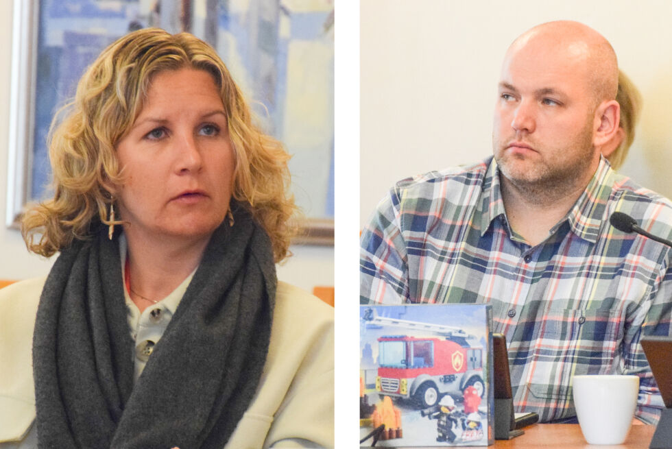 BRUDD: Inger–Lene Håland (Ap) og Frank Bjerg Sigvaldsen (Sp) lansert kort tid etter kommunevalget at de to partiene ville samarbeide med KrF. Nå har SP trukket seg ut av samarbeidet.				ARKIVFOTO