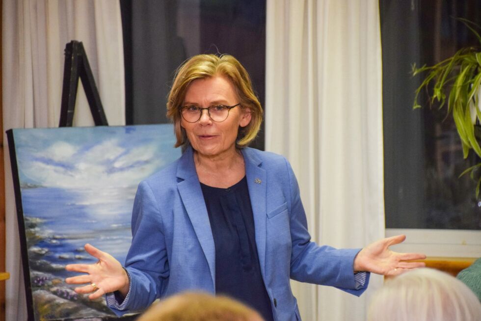 FORTALTE: Ada Sofie Austegard fortalte om livet sitt etter at datteren hennes ble drept i Baneheia i 2000 og hvordan Stine Sofies Stiftelse ble til, og arbeidet de gjør. FOTO: RAYMOND ANDRE MARTINSEN