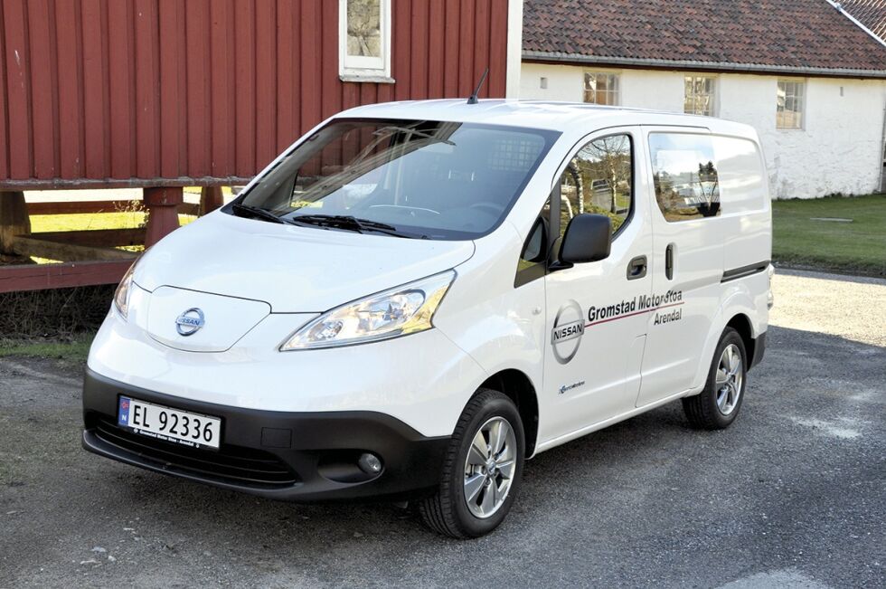 FUNKSJONELL: En elektrisk varebil som Nissan e-NV200 er en type arbeidsbil som kan være et ypperlig, brukervennlig valg om kommunen går for el-varebiler.