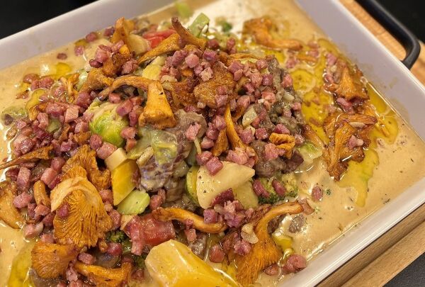 Viltgryte med bacon