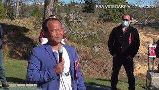 17. mai hilsen fra Bondevik og innslag fra fredsparken på Frolands Verk