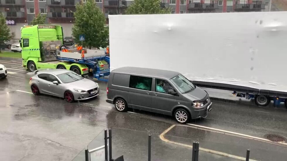 Stor transport gjennom Osedalen