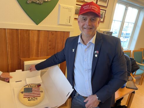 Overrasket med Trump-kake