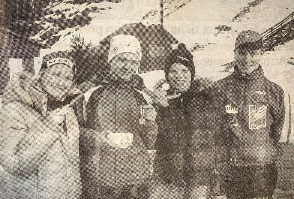 MEDALJEVINNERE:  Alle medaljevinnerene på lørdag, fra venstre Marte Olsbu, Ørjan Hurv, Jan Åge Brekke og Jon Andre Hegelstad. ARKIVFOTO