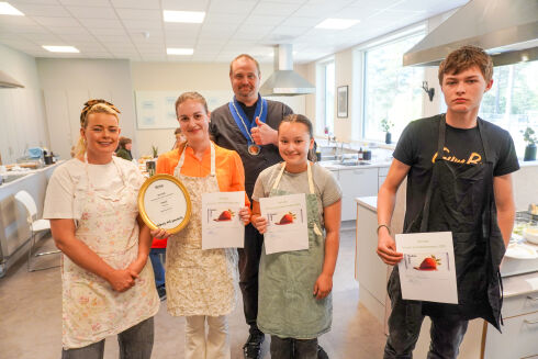 Arnhild, Hannah og Benjamin imponerte med sin rett