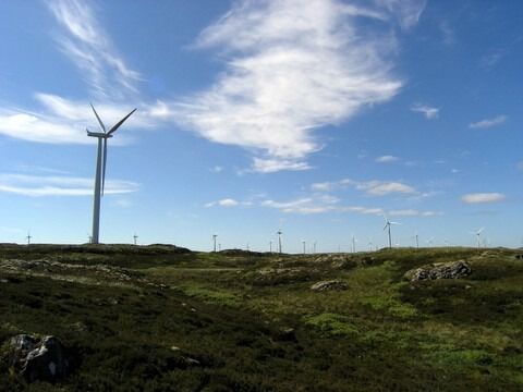 KOMMER? Illustrasjonsfoto fra vindmølleparken på Smøla. Blir dette også et syn i Froland om noen år?
 Foto: https://no.wikipedia.org/wiki/Bruker:Jonaro