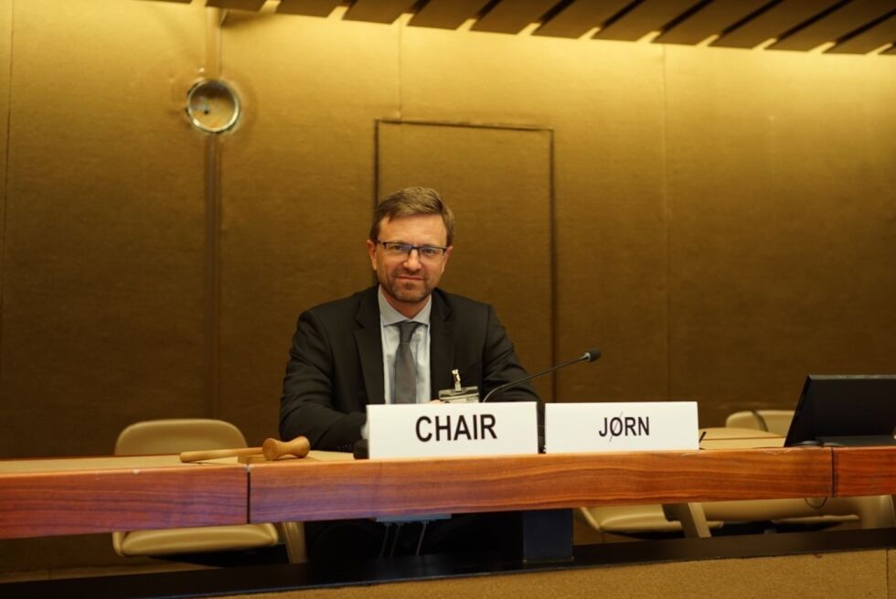 VIKTIG OPPGAVE: Frolendingen Jørn Osmundsen har vervet som leder i FNs ekspertgruppe for nedrustning av atomvåpen. FOTO: FN-delegasjonen i Genève (Foto gjengitt med tillatelse)